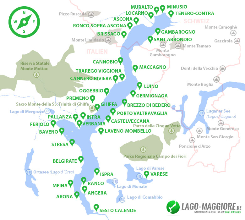 Lago Maggiore Karte