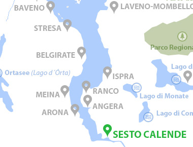 Karte von Sesto Calende