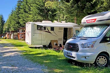 Stellplätze auf dem Camping la Pineta